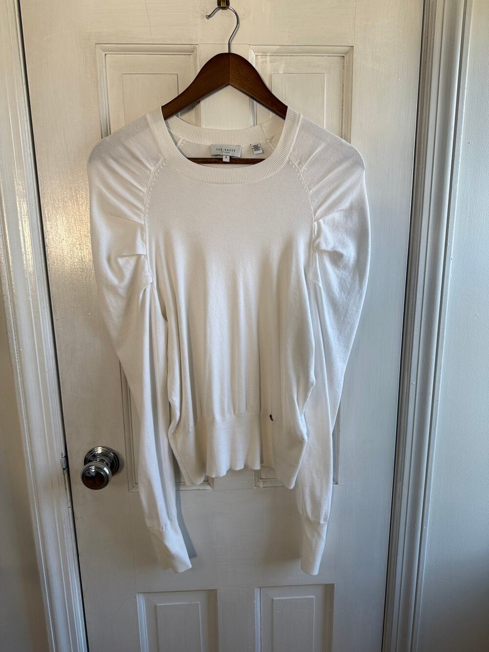 Ted Baker London Piyton Puff Sleeve Women's Knit Sweater Size 8